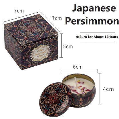 Kit de Velas Perfumadas Vintage em Cera de Soja - Aromas Florais