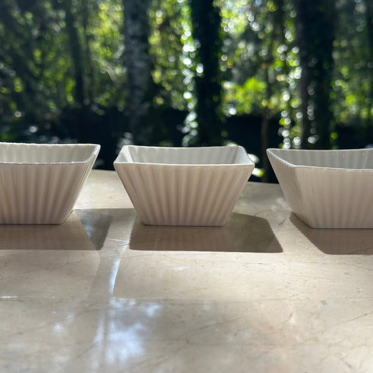 Conjunto Petisqueira Porcelana - 3pcs