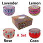 Kit de Velas Perfumadas Vintage em Cera de Soja - Aromas Florais