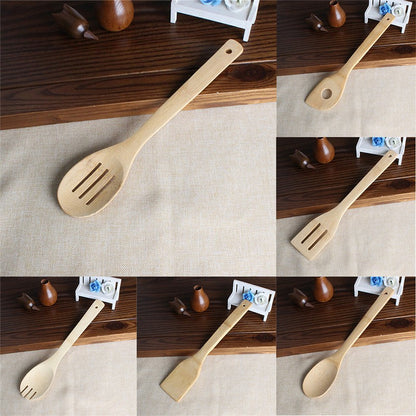 Conjunto de Utensílios de Bambu