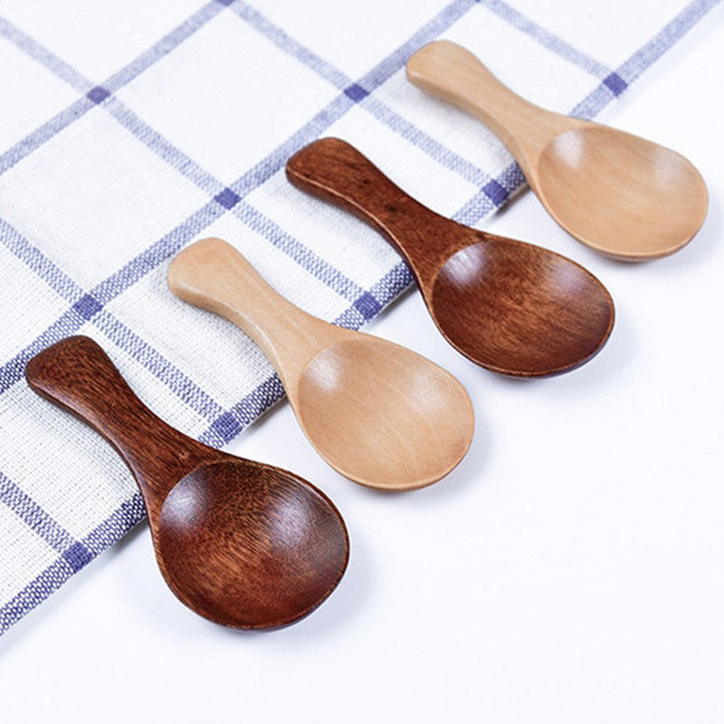 Kit de Mini Colheres em Madeira