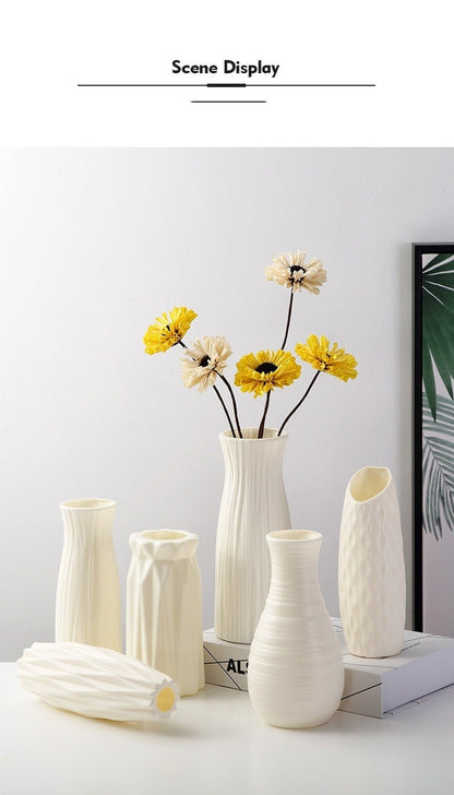 Vaso Decorativo Nórdico de Plástico