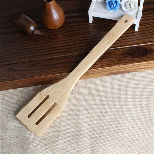 Conjunto de Utensílios de Bambu