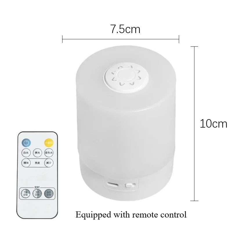 Luminária de Mesa LED Dimerizável para Cabeceira, Abajur Decorativo com Controle de Toque