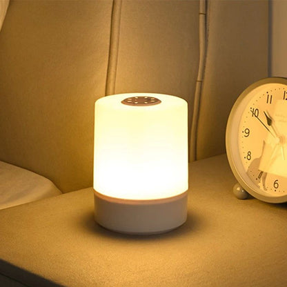 Luminária de Mesa LED Dimerizável para Cabeceira, Abajur Decorativo com Controle de Toque
