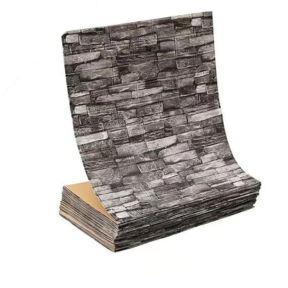 Papel de Parede Autoadesivo 3D Tijolo 70cm à Prova d'Água