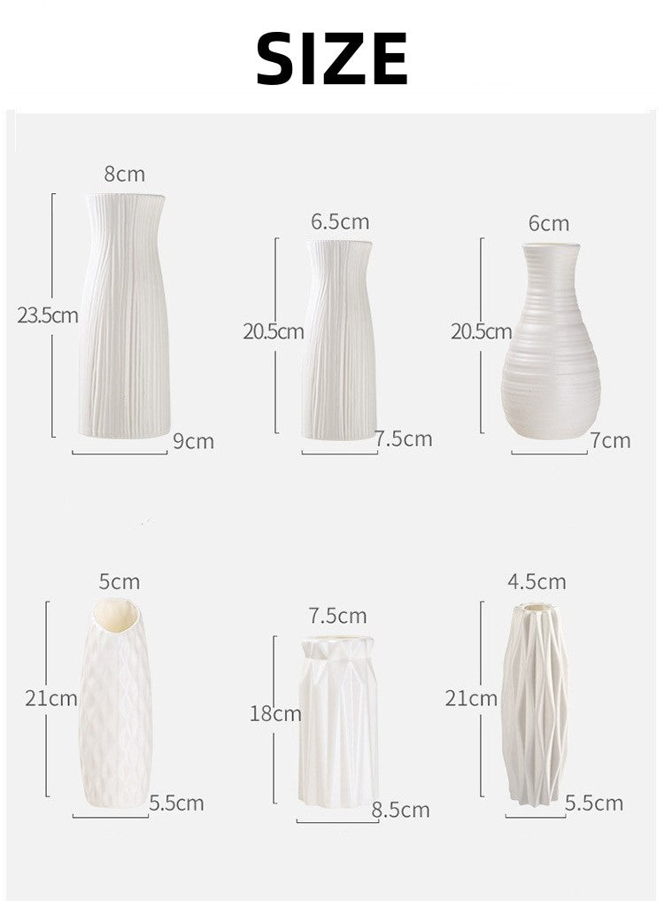 Vaso Decorativo Nórdico de Plástico