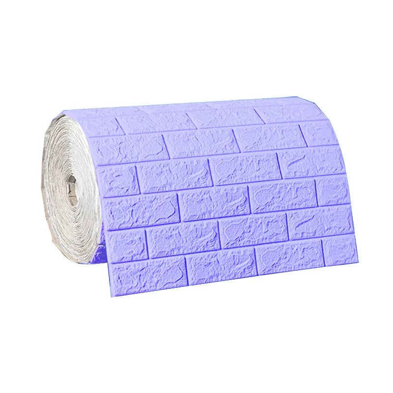Papel de Parede Autoadesivo 3D Tijolo 70cm à Prova d'Água