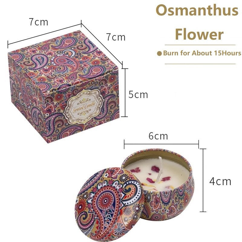 Kit de Velas Perfumadas Vintage em Cera de Soja - Aromas Florais