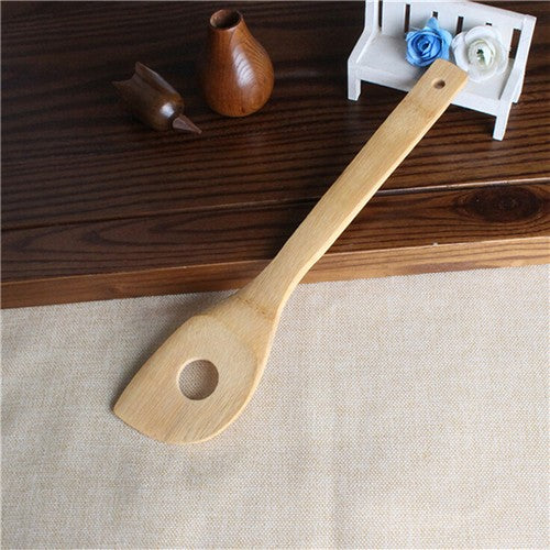 Conjunto de Utensílios de Bambu