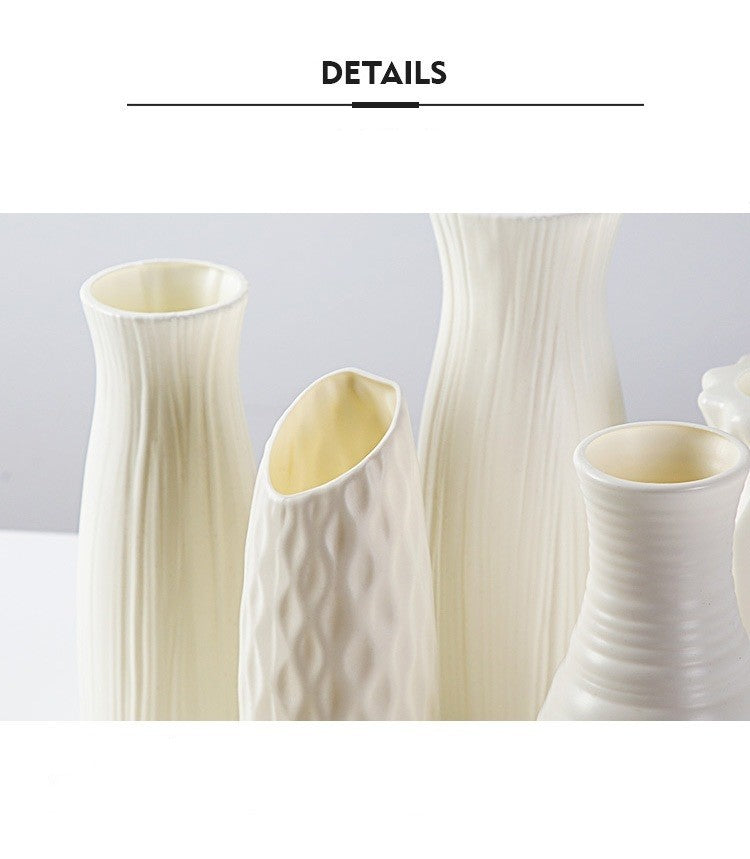 Vaso Decorativo Nórdico de Plástico
