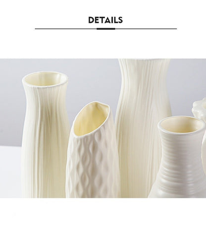 Vaso Decorativo Nórdico de Plástico
