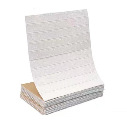 Papel de Parede Autoadesivo 3D Tijolo 70cm à Prova d'Água