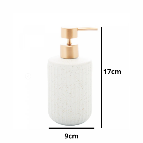 Porta Sabonete Líquido de Cerâmica Clean Branco